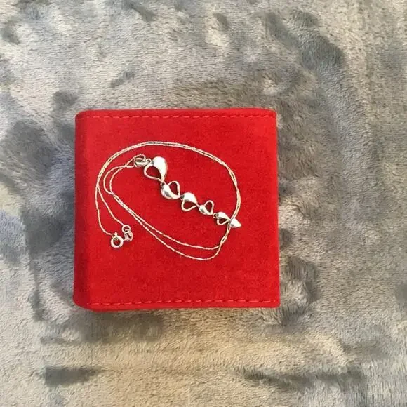 Sterling Silver Multi-Heart Necklace - Picture 3 of 6